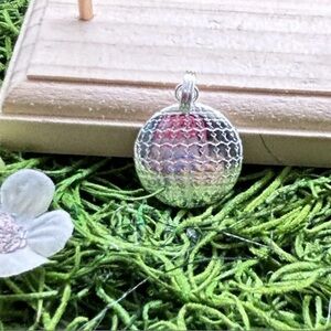 Silver and Red Pendant pendant 925